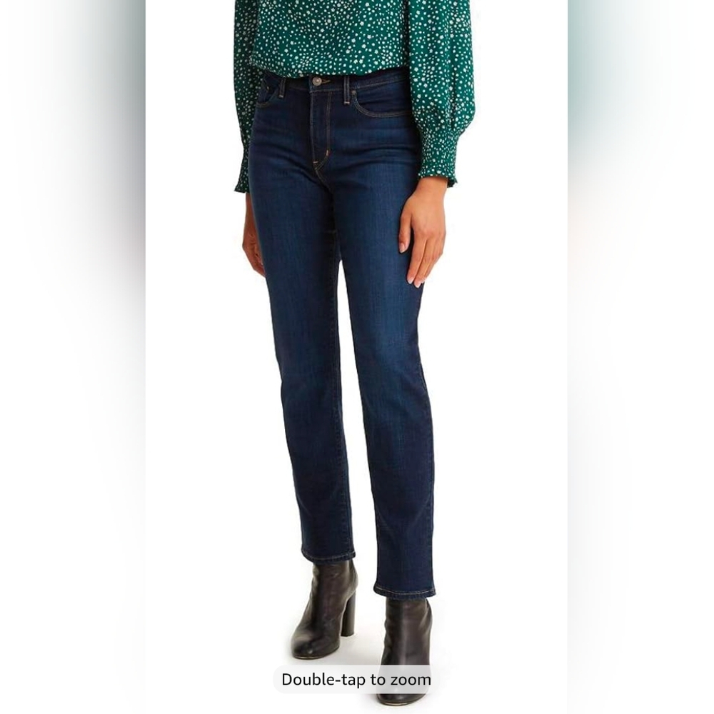 Women's Dark Blue Levi's Straight Jeans
